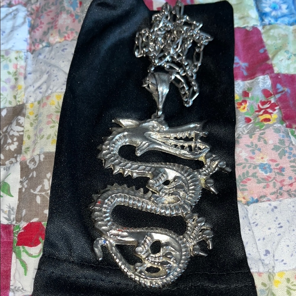 Rare unmarked dragon necklace